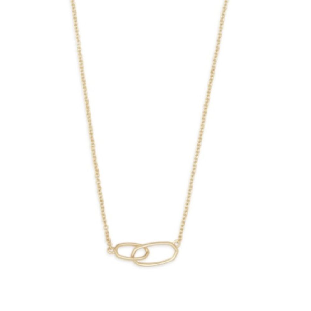 NWT‎ Kendra Scott "Sawyer" Necklace in 14kt gold over brass!